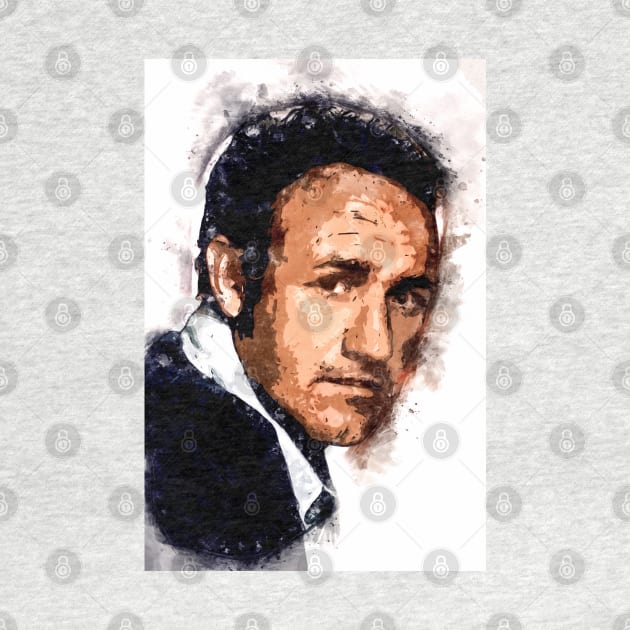 Gene Hackman Actor Portrait ✪ A Tribute to a LEGEND ✪ Abstract Watercolor by Naumovski